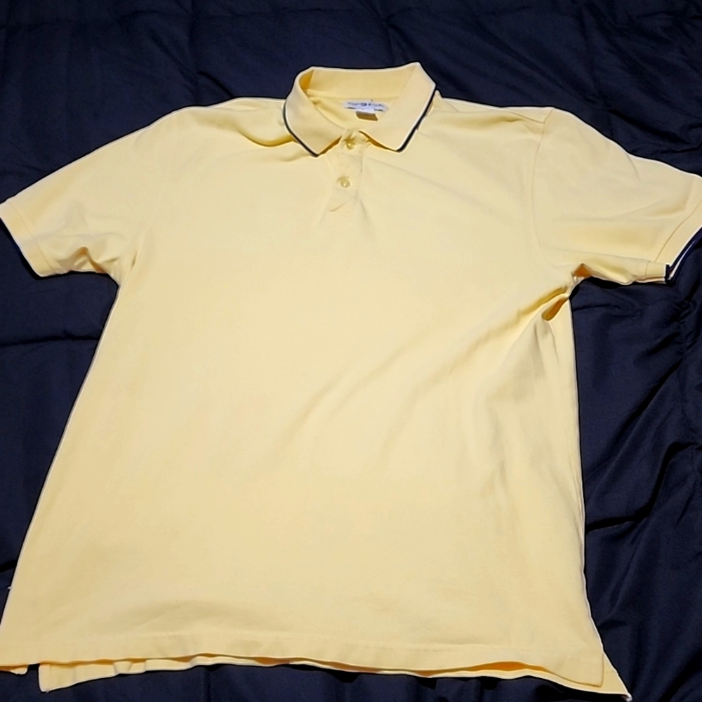Stuart Hughes large Polo shirt- yellow